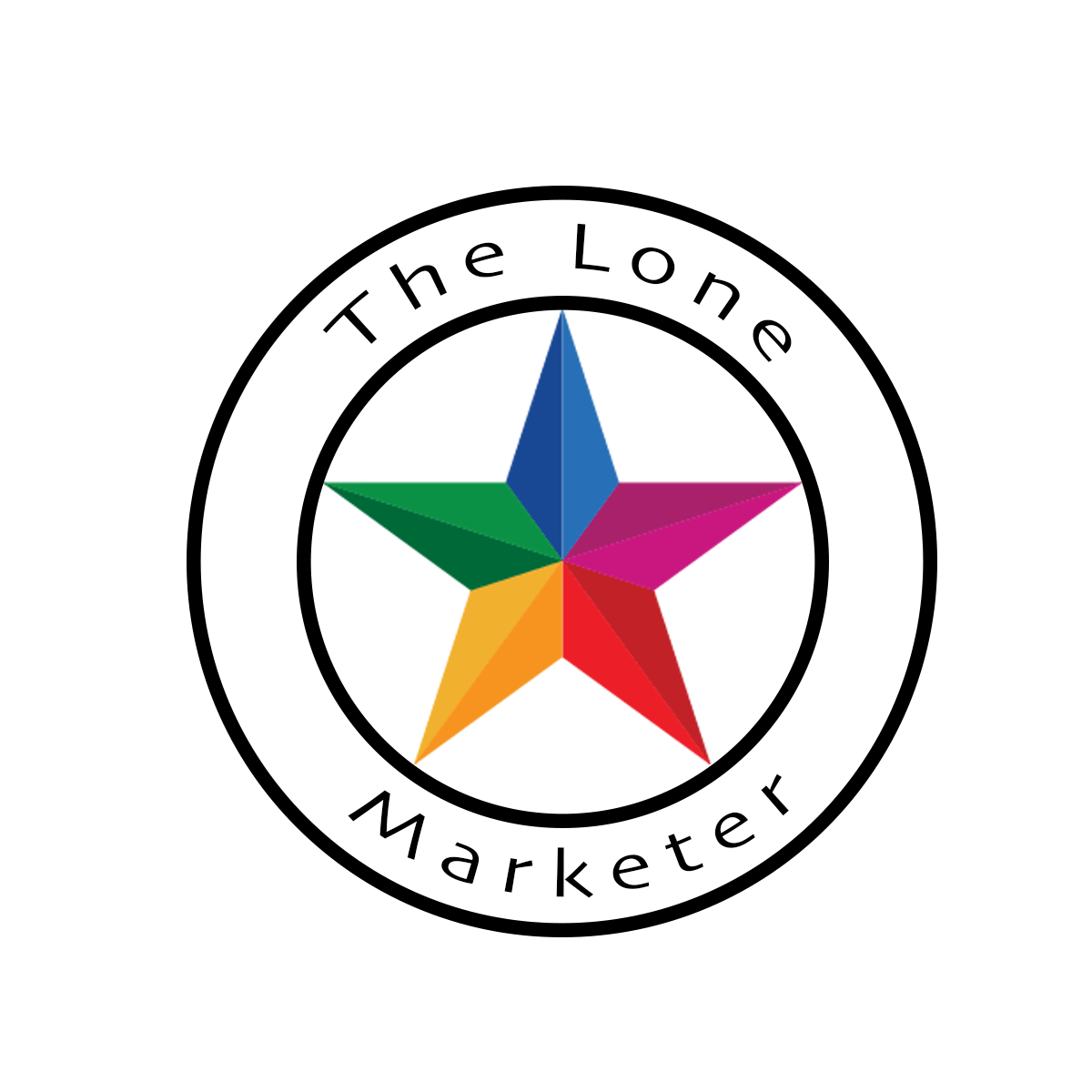 Lone Marketer Logo - Badge Lone Marketer circle logo